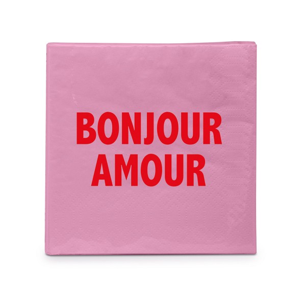 Bonjour Amour Cocktail Napkins 25x25 cm