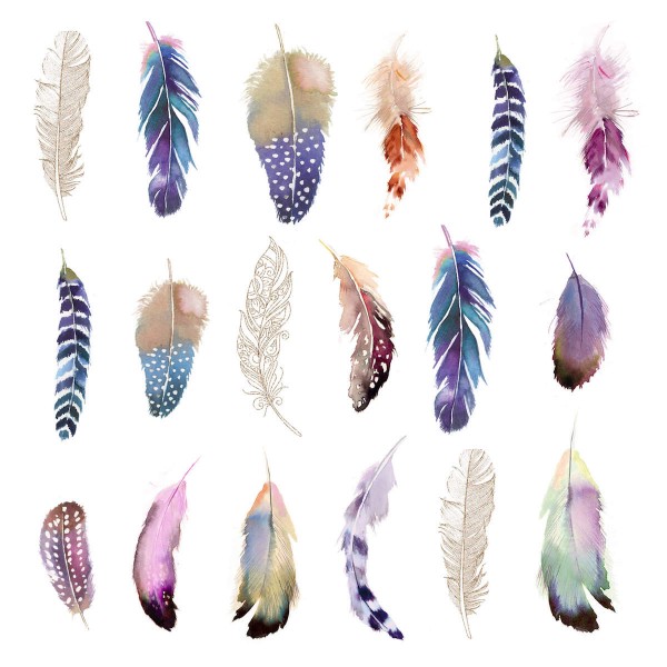 Feathers Fantasy Lunch Napkins 33x33 cm
