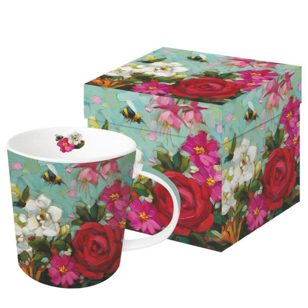 In the Garden Mug in gift box New Bone China 400 ml