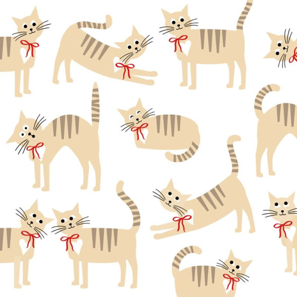 Cat Story Lunch Napkins 33x33 cm