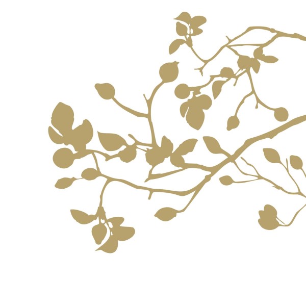 Pure Branch gold Lunch Napkins 33x33 cm