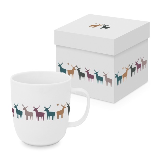 Pure Deers Mug matte in gift box 350ml New Bone China