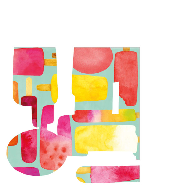 Ice Cream Cocktail Napkins 25x25 cm