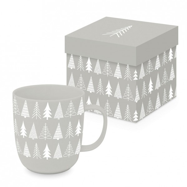 Pure Mood taupe Mug 0,4l mit mattefinish New Bone China in gift box
