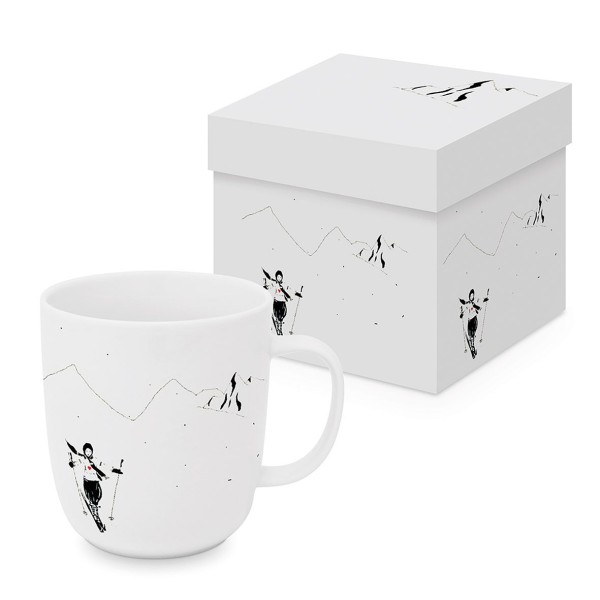 Atelier Coeur Trend Mug in a matching square gift box 350ml New Bone China