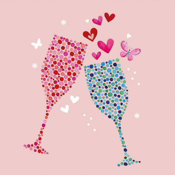 Cheers to us Napkins 33x33 cm