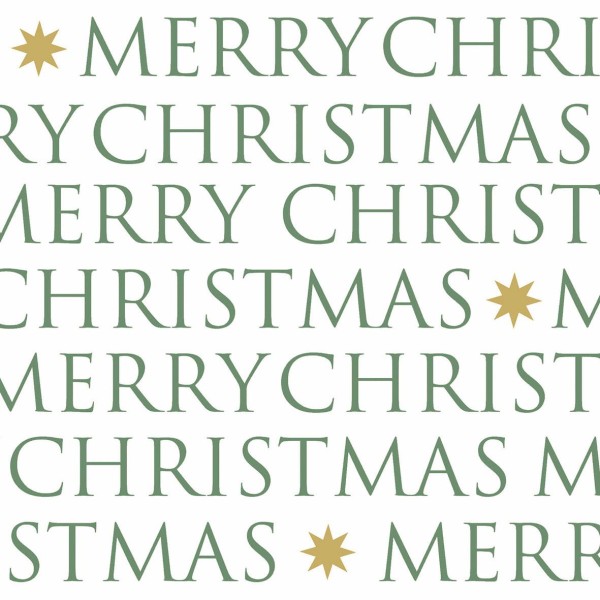 Christmas Letters forest green Lunch Napkins 33x33 cm