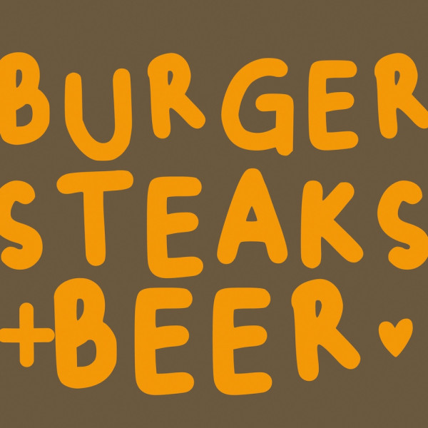 Burger & Beer Napkins 33x33 cm