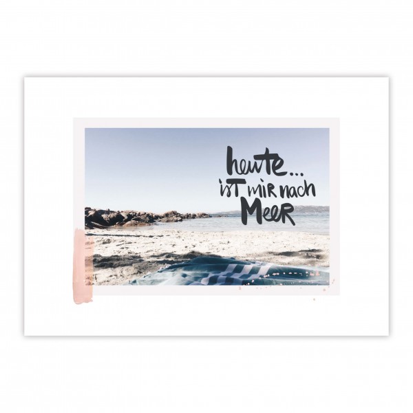 Heute Meer Postcard