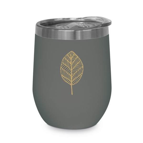 Pure Gold Leaves anthracite Thermo Mug 350ml