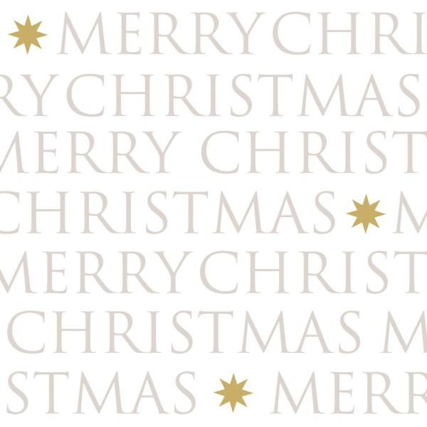 Christmas Letters Lunch Napkins 33x33 cm