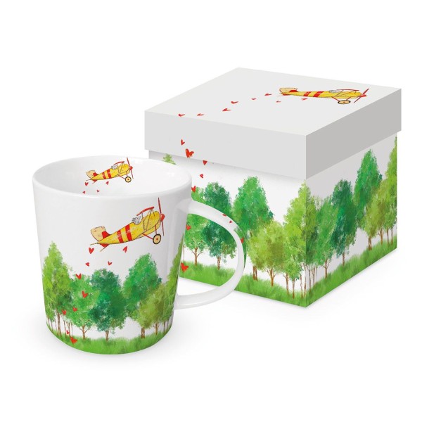 Flight to Love Mug in gift box 350ml New Bone China