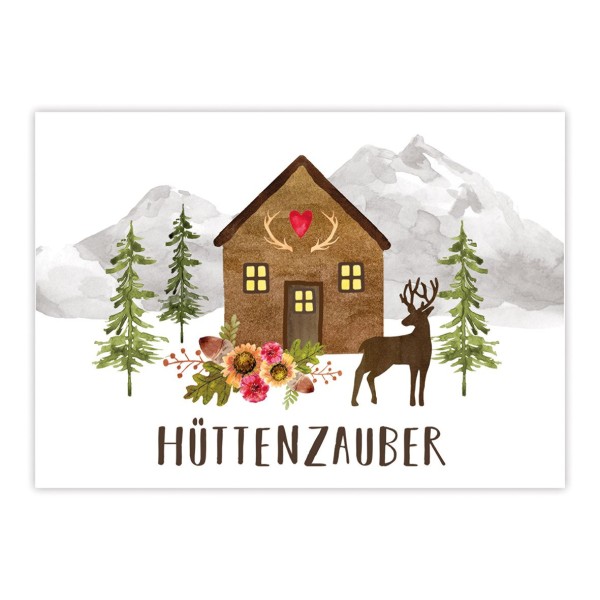 Hüttenzauber Postcard