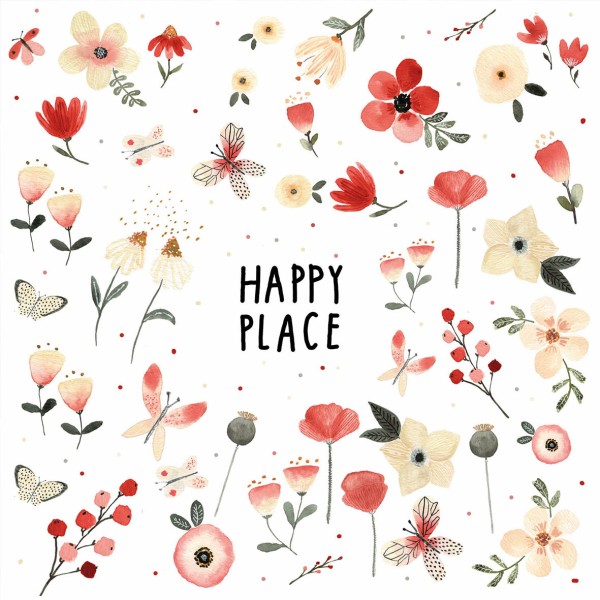 Happy Place Lunch Napkins 33x33