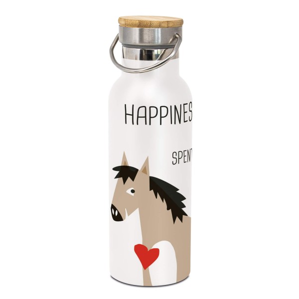 Happiness & Horses Stainless Steel Bottle 500ml