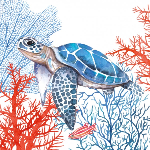The Turtle Lunch Napkins 33x33 cm