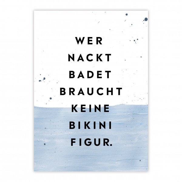 Bikinifigur Postcard