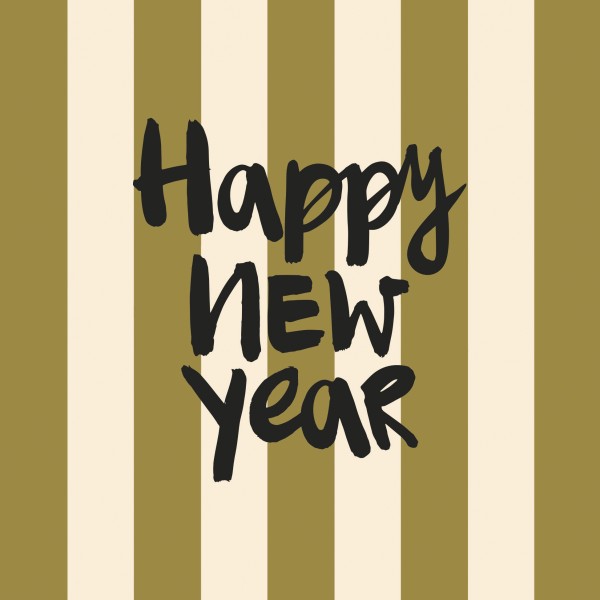 Happy New Year Lunch Napkins 33x33 cm