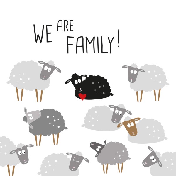 We are family Lunch Napkins 33x33 cm