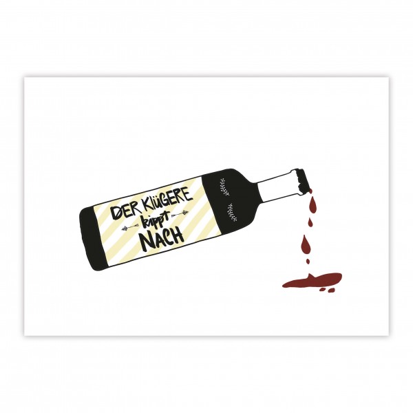 Der Klügere kippt nach Postcard