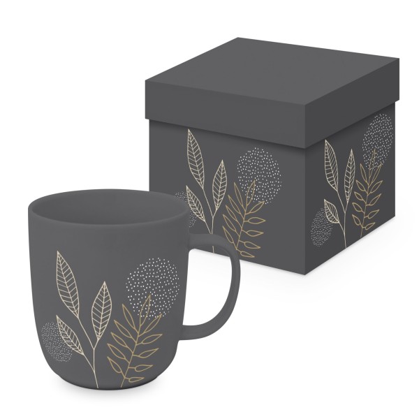 Pure Meadow anthracite Mug matte in gift box 350ml New Bone China
