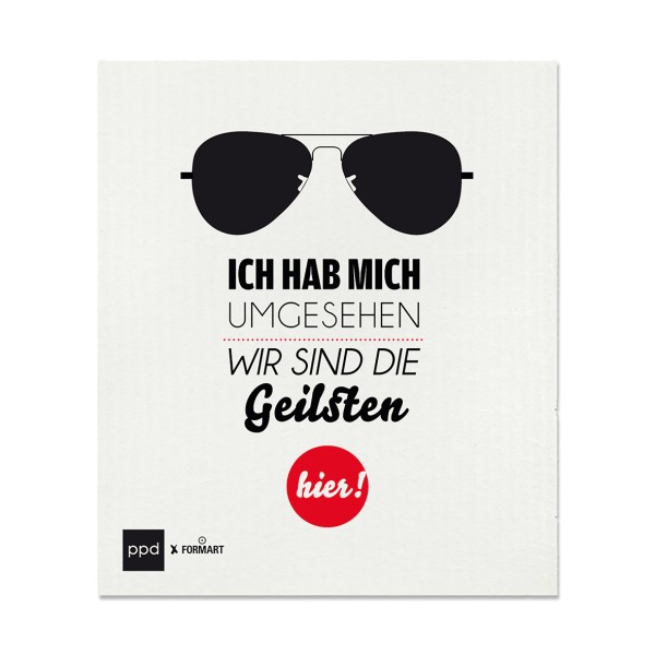 Die Geilsten dishcloth, Made in Sweden