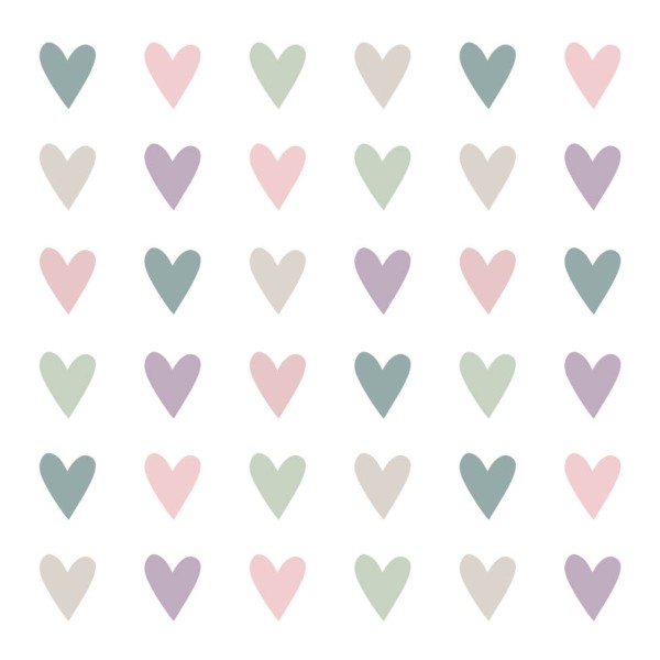Heart Infusion Lunch Napkins 33x33 cm