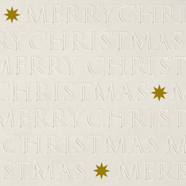 Christmas Letters off white Lunch Napkins 33x33 cm