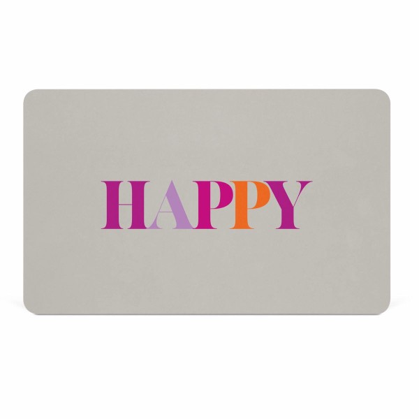 Happy Brettchen / Frühstücksbrettchen, 14x23cm