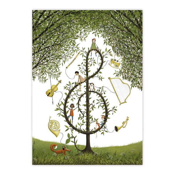 Music was my first love Postcard