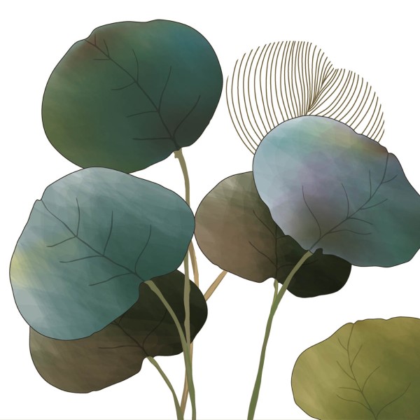 Autumn Glow white Lunch Napkins 33x33