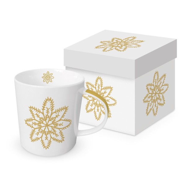 Atelier Cristal embossé or Trend Mug New Bone China in a gift box 400ml