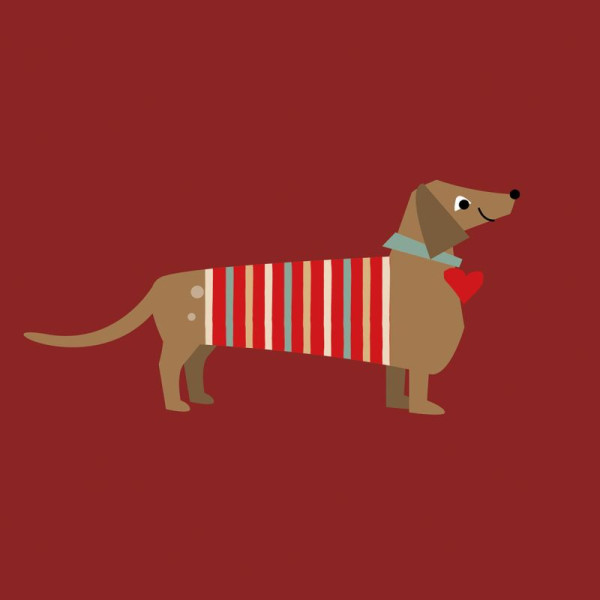 Sir Toby red Lunch Napkins 33x33 cm