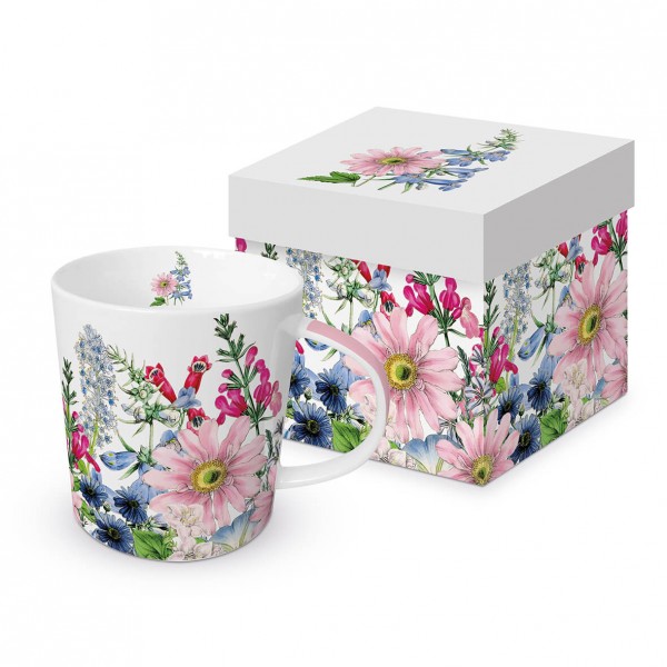 Floriculture Trend Mug in a matching square gift box 350ml New Bone China