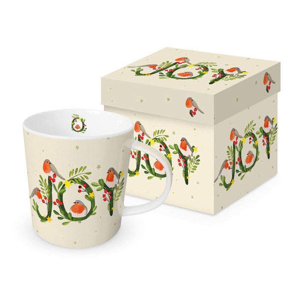 Joy with Company Mug in gift box New Bone China 400 ml