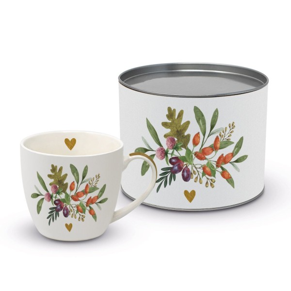 Trend Mug Henkelbecher Forest Herbs in a gift box New Bone China 400ml