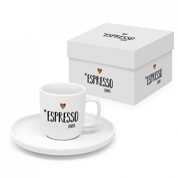 Espresso Lover Espresso Mug matte in gift box, New Bone China, 100ml