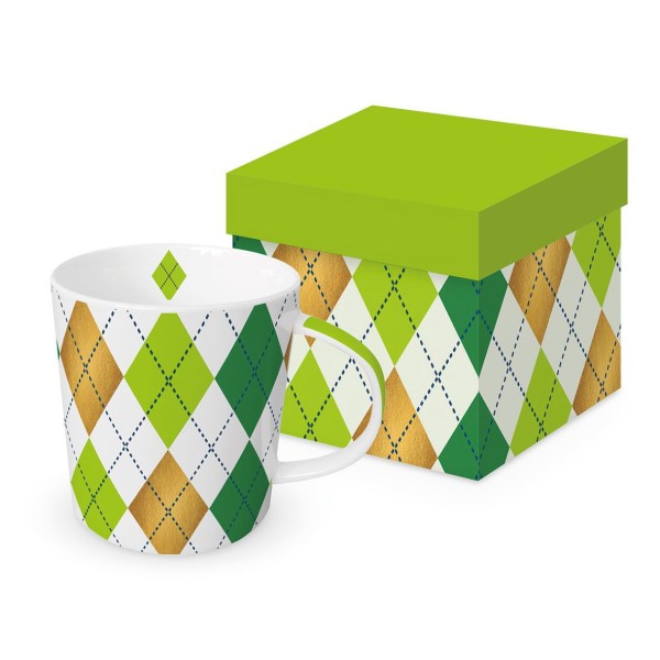Mulberry green Trend Mug New Bone China in a gift box 400ml