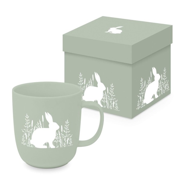 Pure Easter green Mug in gift box 350ml New Bone China