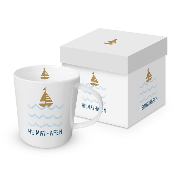 Seaside Heimathafen Mug in gift box 350ml New Bone China