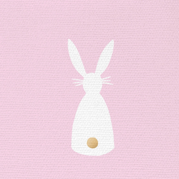 Bunny Canvas rosa Napkins 33x33 cm