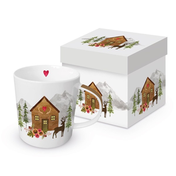 Hüttenzauber Mug in gift box New Bone China 400 ml