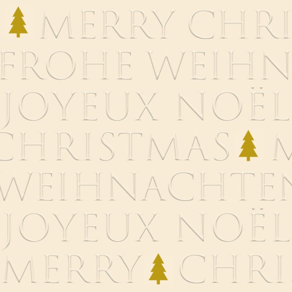 Christmas Letters Tree off-white Lunch Napkins 33x33
