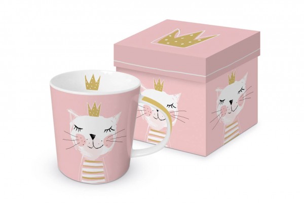 Happy Birthday Princess Trend Mug in a matching square gift box 350ml New Bone China