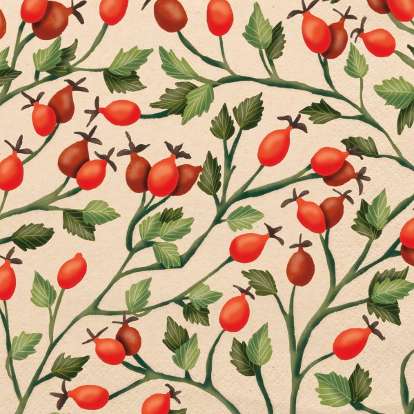 Rosehips Lunch Napkins 33x33 cm