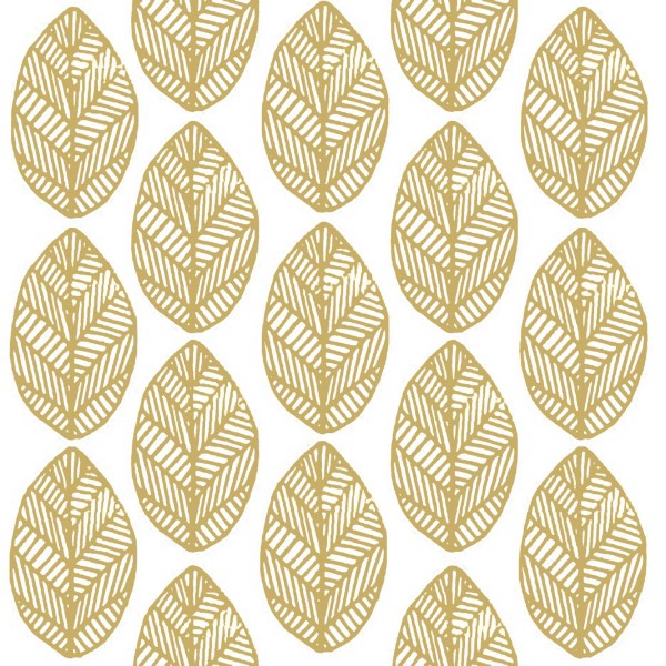 Golden Leaves Lunch Napkins 33x33 cm