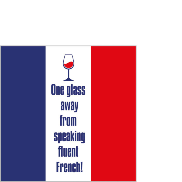 One glass away Cocktail Napkins 25x25 cm