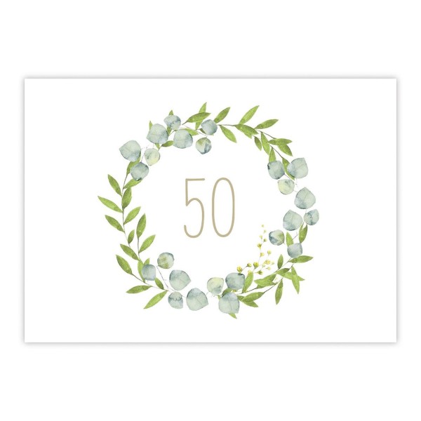 Birthday 50 Postcard