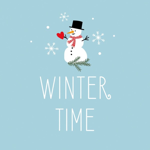 Winter Time Lunch Napkins 33x33 cm