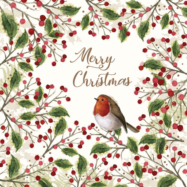 Merry Bird Cocktail Napkins 25x25 cm